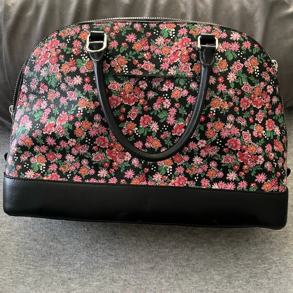 Leather coach purse floral spring - Picture 5 of 9